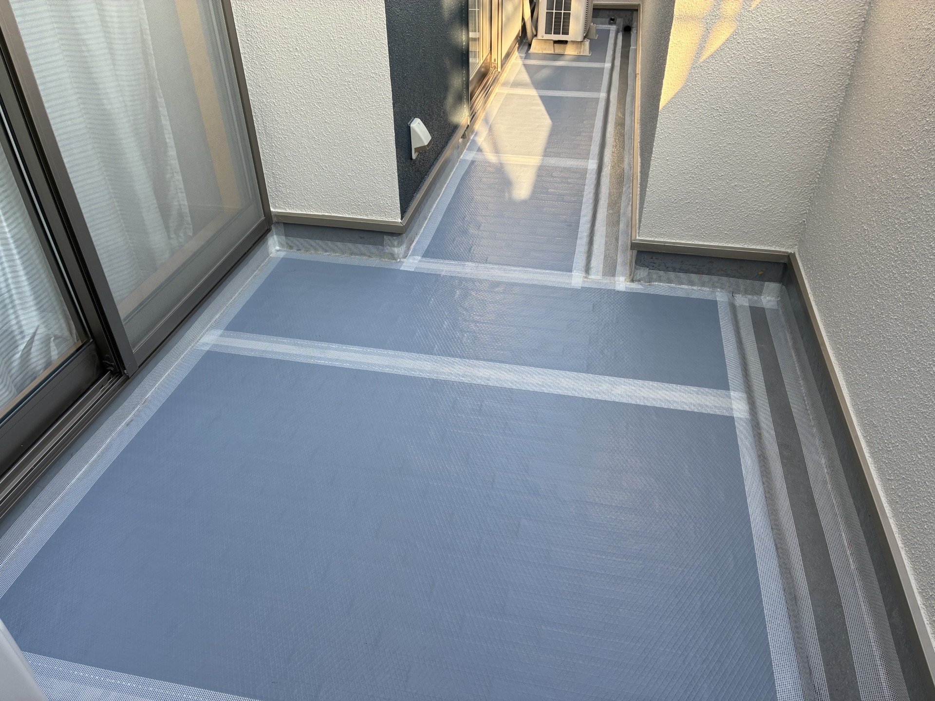 岐阜県土岐市下石町　住宅　バルコニー　ウレタン塗膜防水