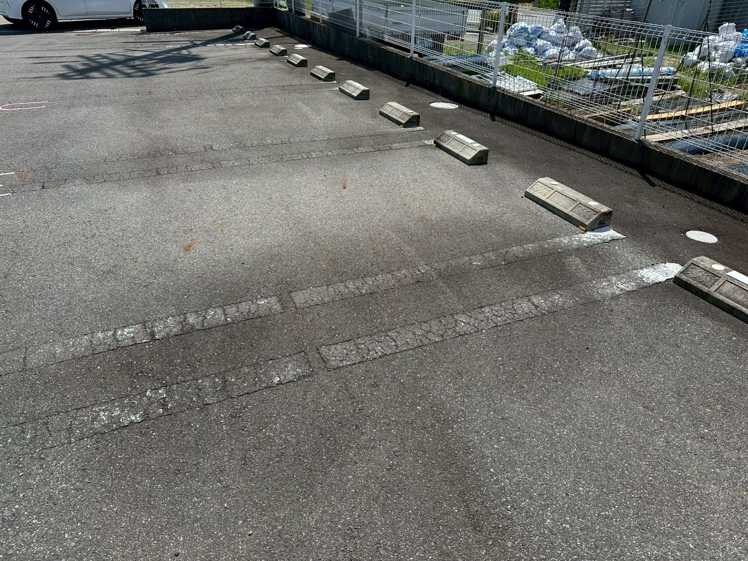 岐阜県土岐市　駐車場　ライン引き