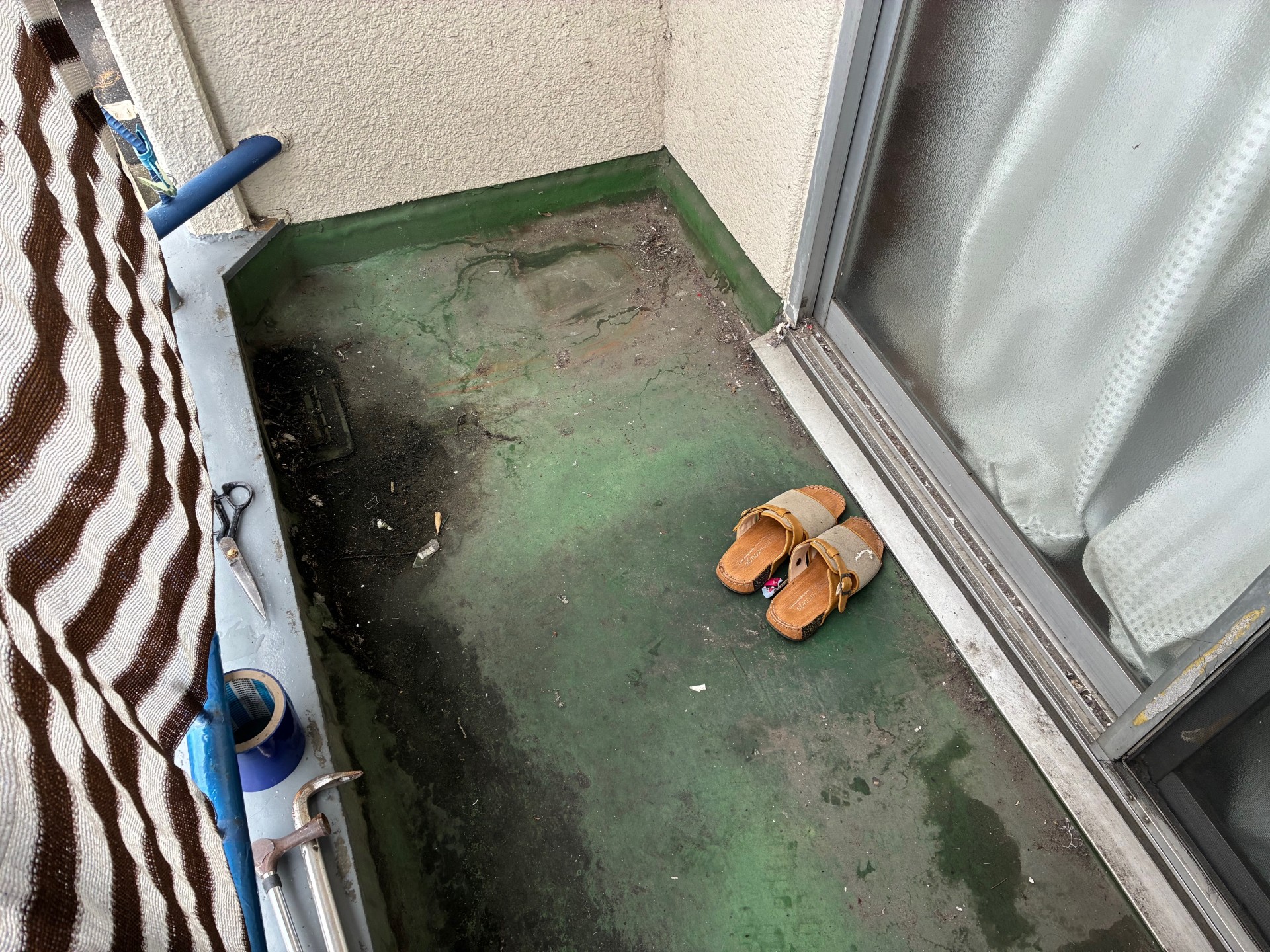 岐阜県美濃加茂市　ベランダ　ウレタン塗膜防水