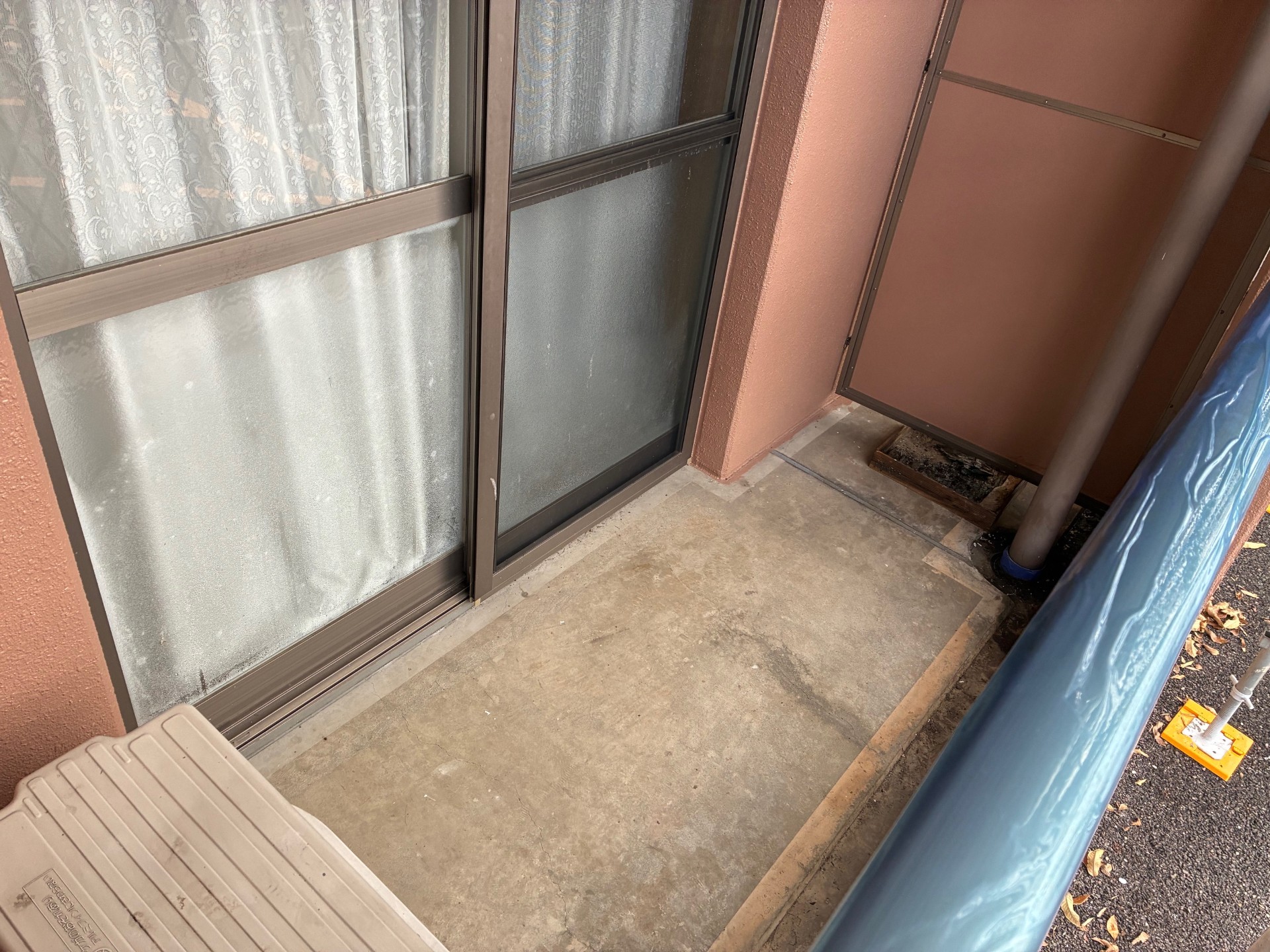 岐阜県美濃市　バルコニー　ウレタン塗膜防水