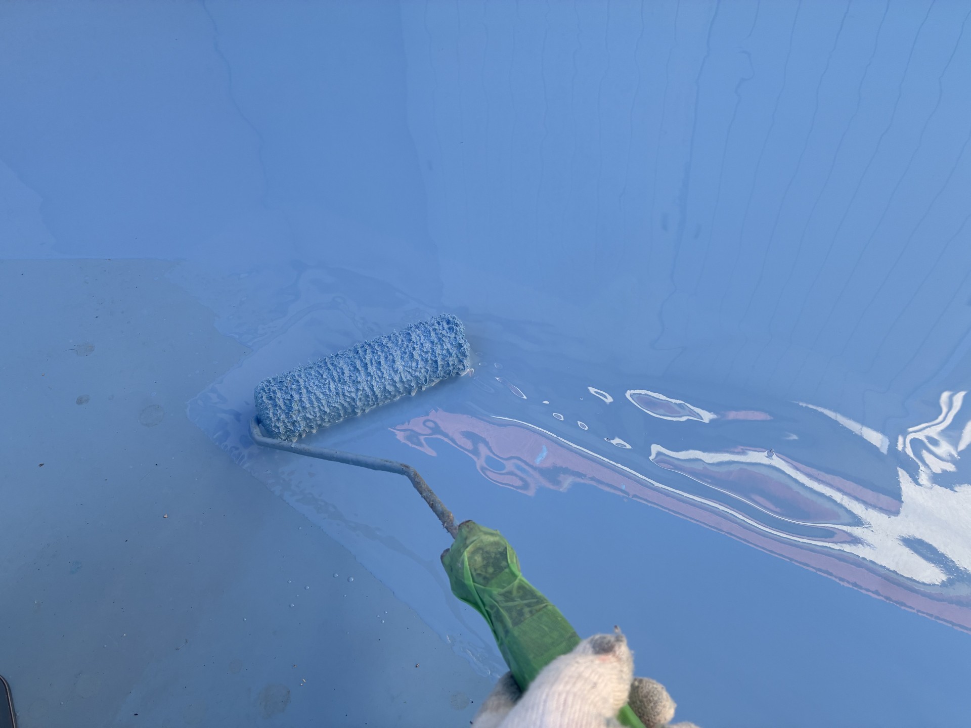 愛知県春日井市　住宅　バルコニー　ウレタン塗膜防水