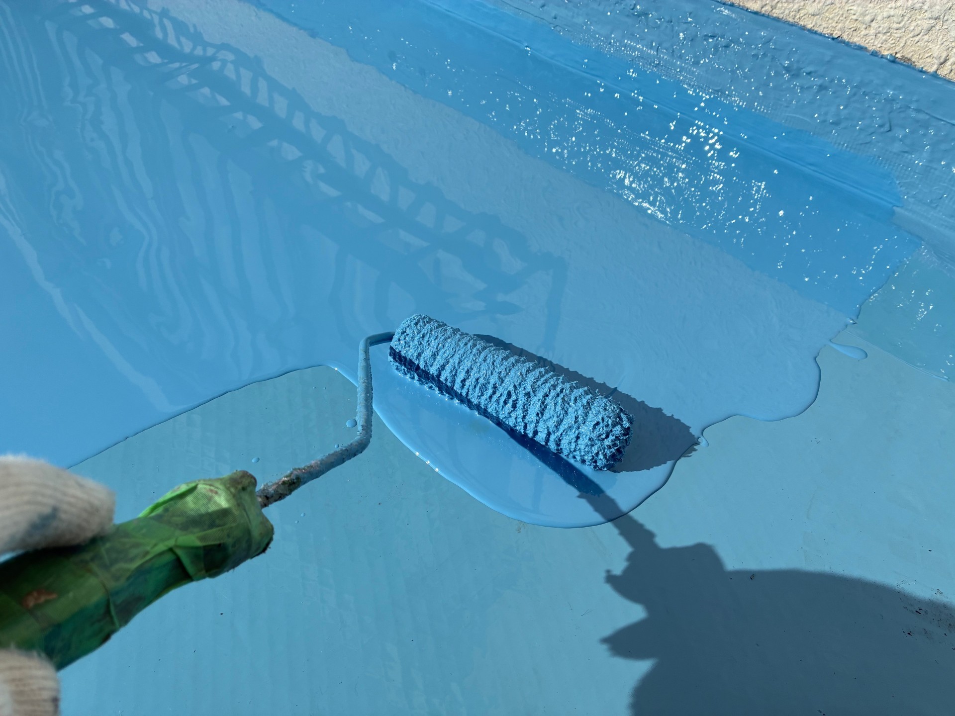 岐阜県多治見市　庇　ウレタン塗膜防水