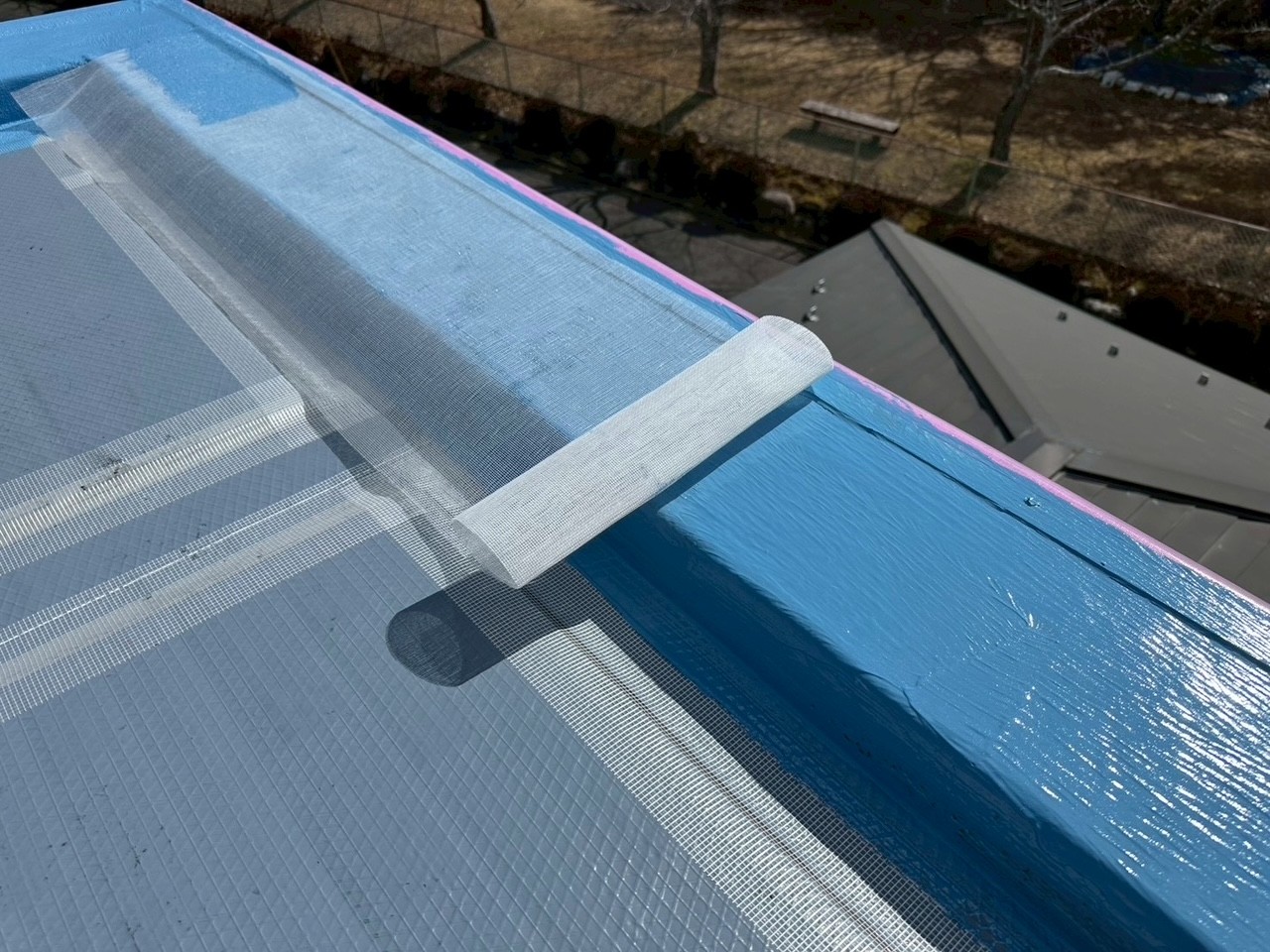 岐阜県可児市　住宅　屋上　ウレタン塗膜防水