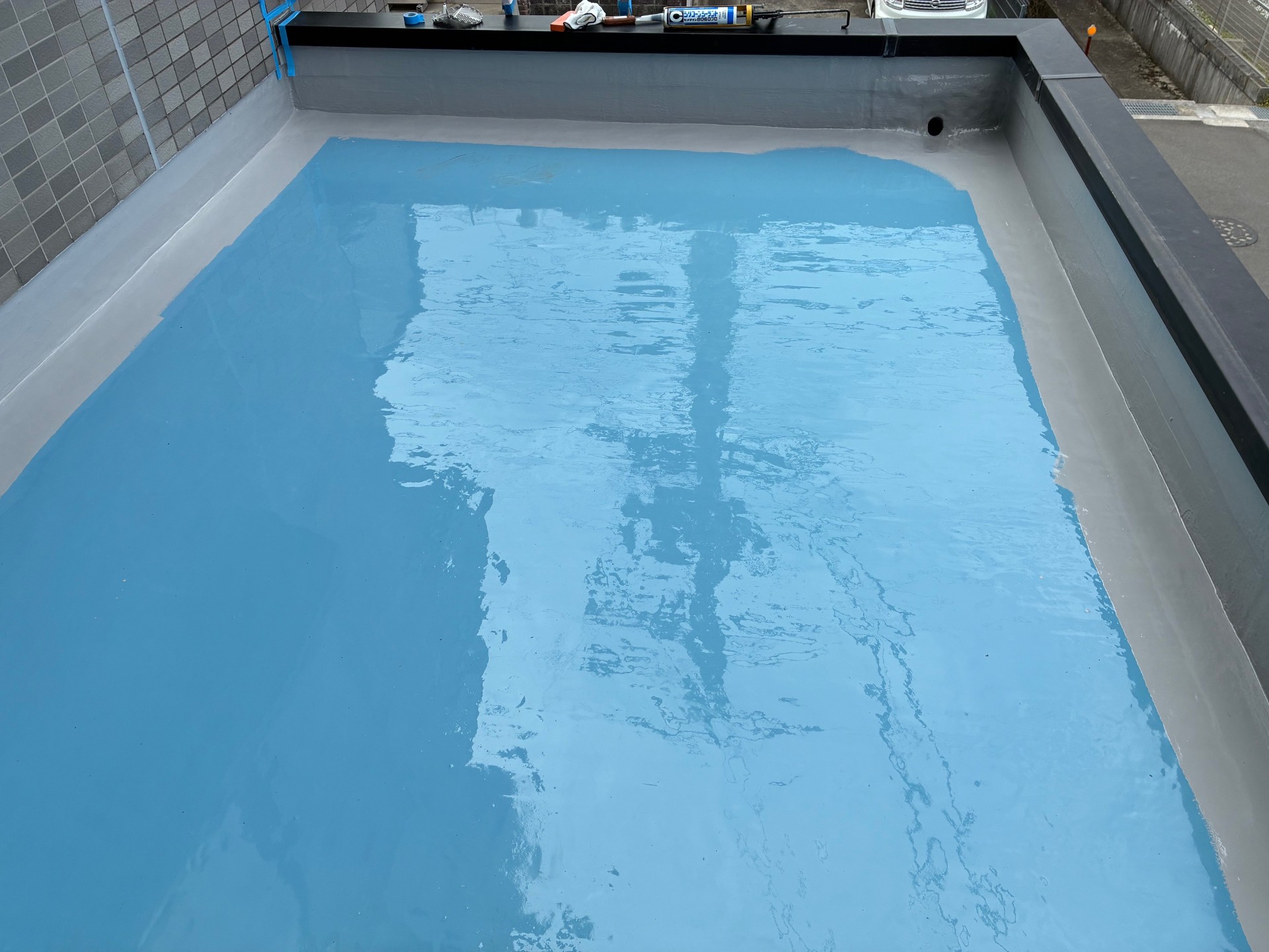 岐阜県岐阜市　倉庫屋根　ウレタン塗膜防水