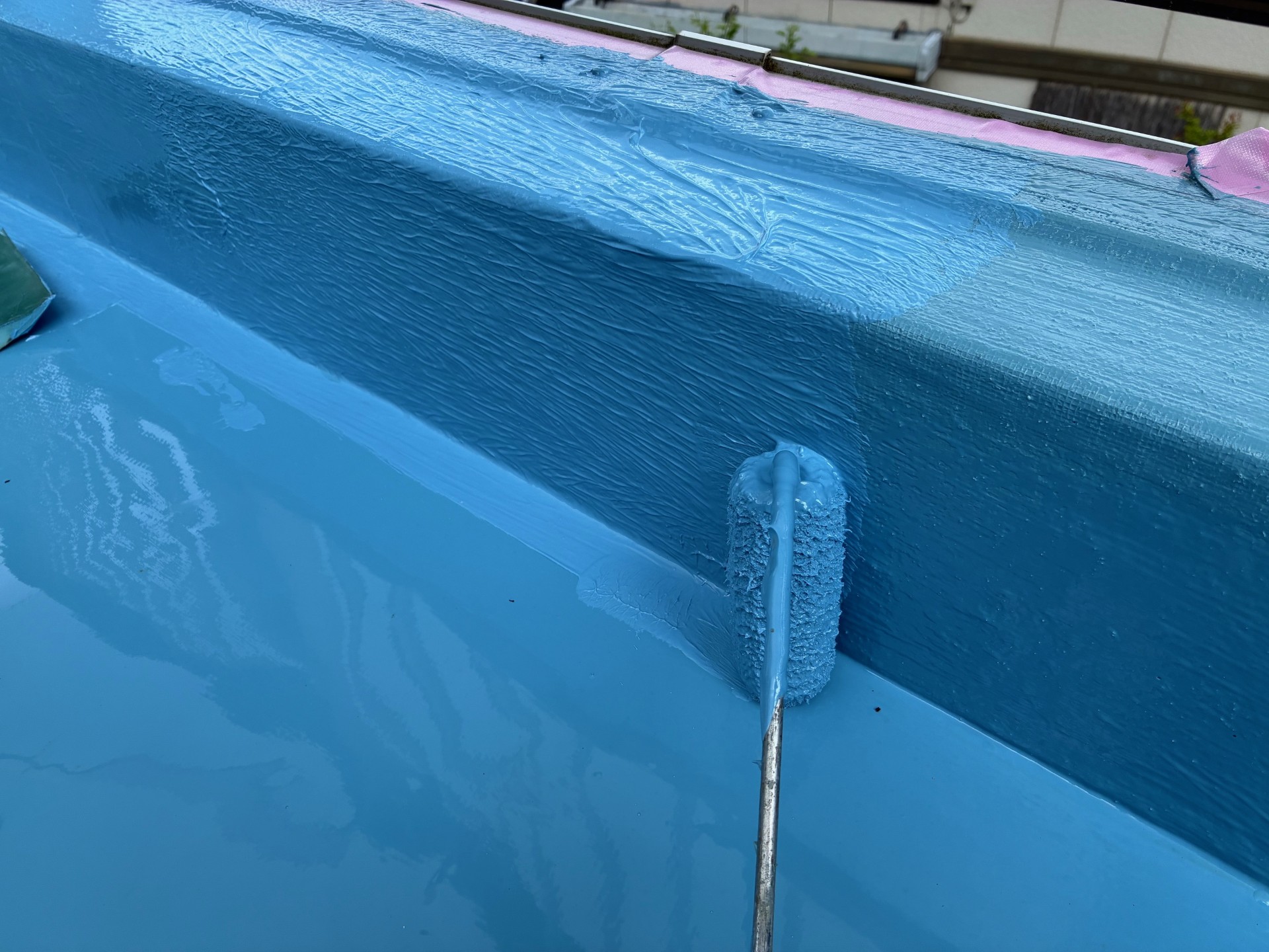 岐阜県多治見市　住宅　テラス　ウレタン塗膜防水